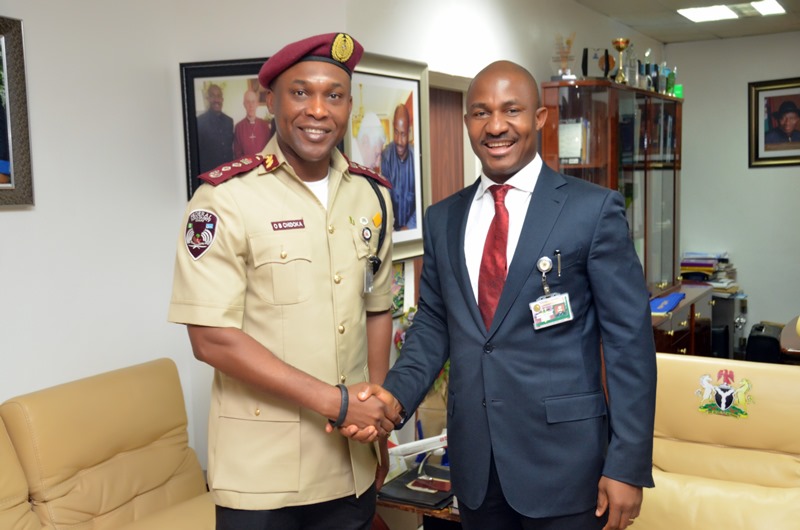 COURTESY VISIT TO ES NCPC BY FRSC CORPS MARSHAL OSITA CHIDIOKA